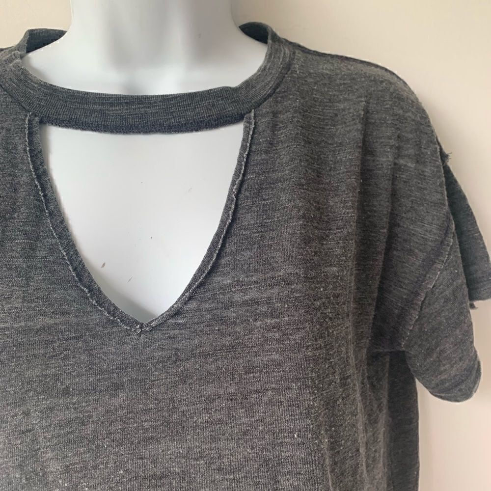 🎃LUCKY SUPER SOFT CHARCOAL GREY COTTON TEE … - Picture 4 of 6